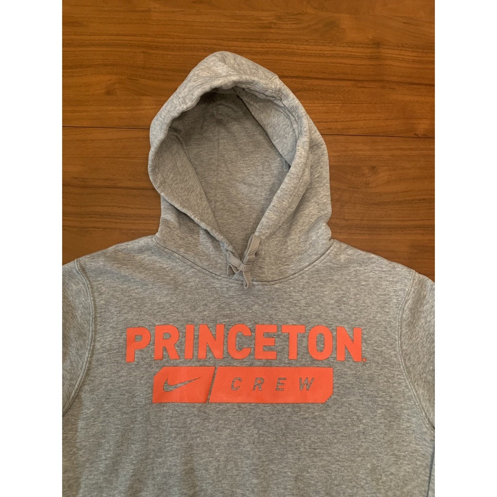 Nike Princeton Crew Club Fleece Pullover Hoodie Men's Medium Gray Tigers NCAA